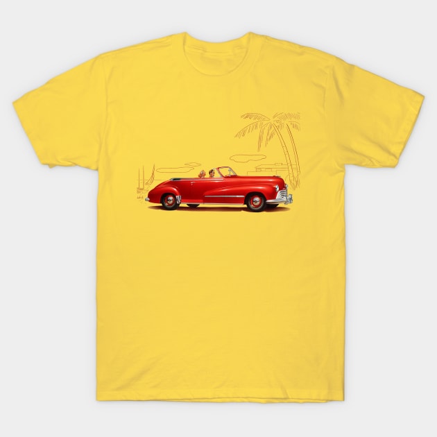 1948 Oldsmobile Ad Art T-Shirt by Drafted Offroad